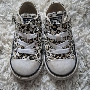 Toddler Girls- Converse Kids Leopard Print Shoes
